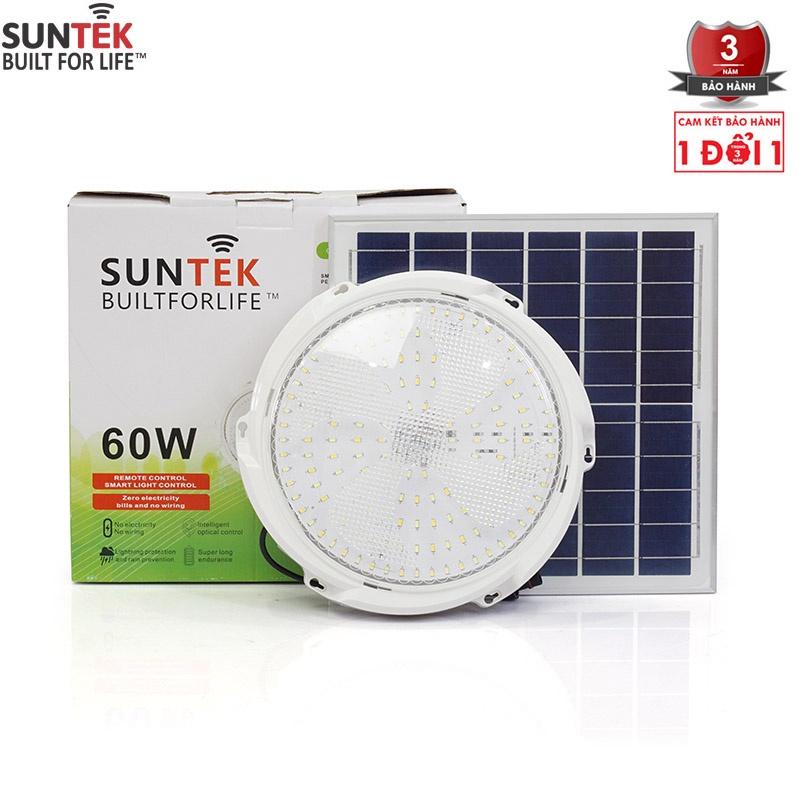 Đèn LED Ốp Trần Năng Lượng Mặt Trời SUNTEK H02 60W - Hàng chính hãng