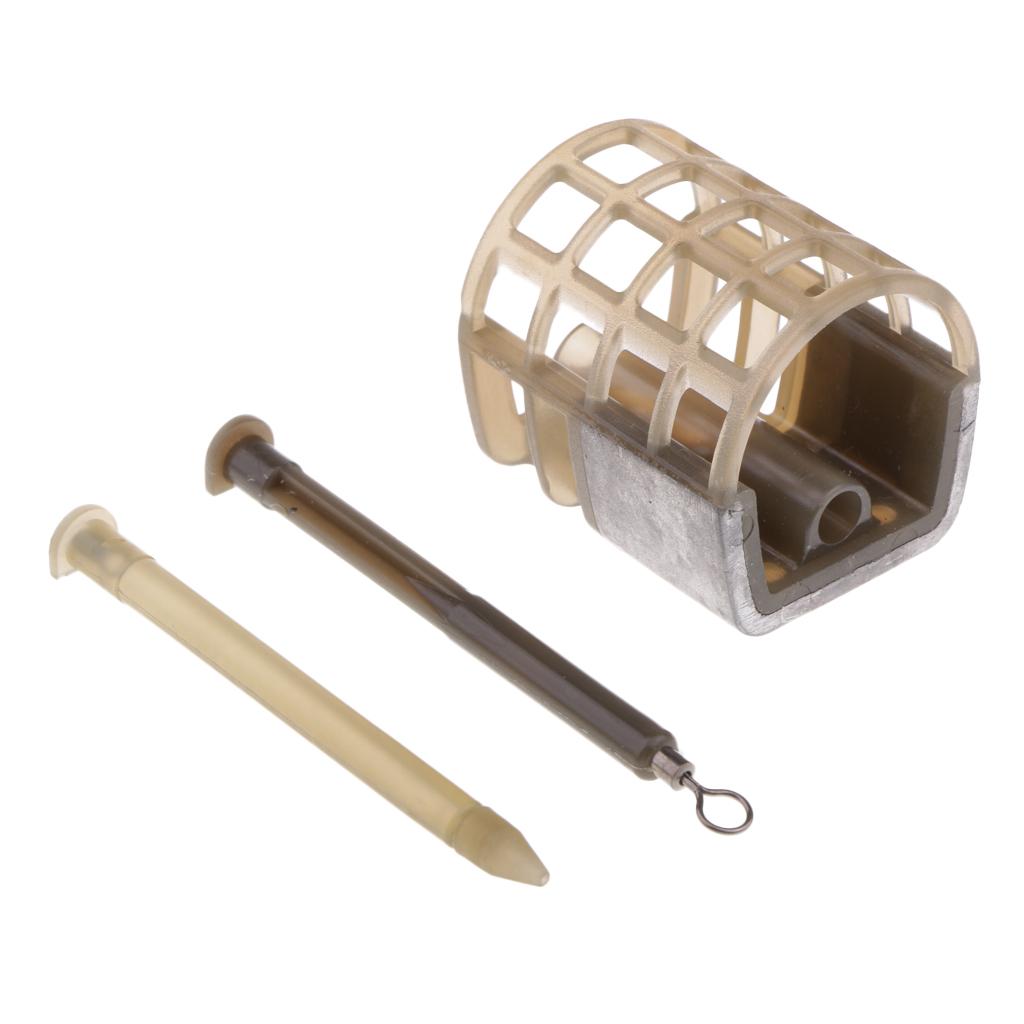 Fishing Quick Change Feeder Lure Bait Cage Feeder Fishing Trap Basket S