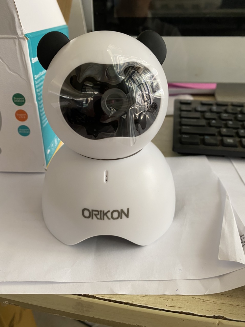 Camera ip wifi xoay 360 độ Orikon gầu trúc - Hàng chính hãng