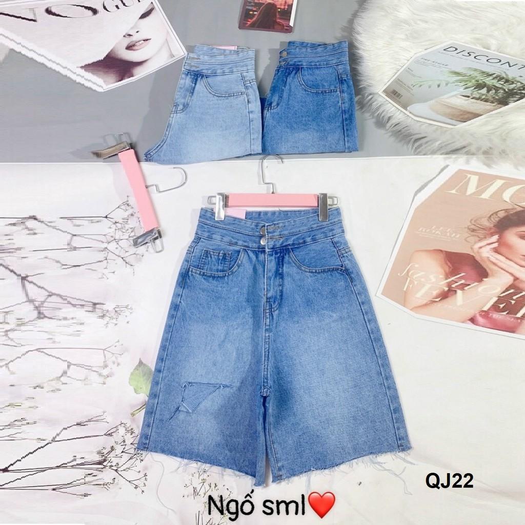 Quần jean ngố rách bigsize chất form VNXK QJ22
