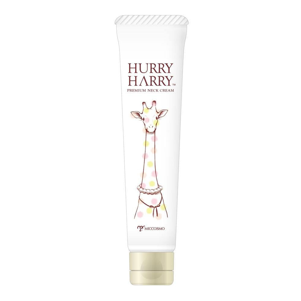 Kem Dưỡng Trắng Da, Chống Nhăn, Ngăn Ngừa Lão Hoá Da Vùng Cổ Hurry Harry Premium Neck Cream Từ Nhật Bản Tuýp 40gr