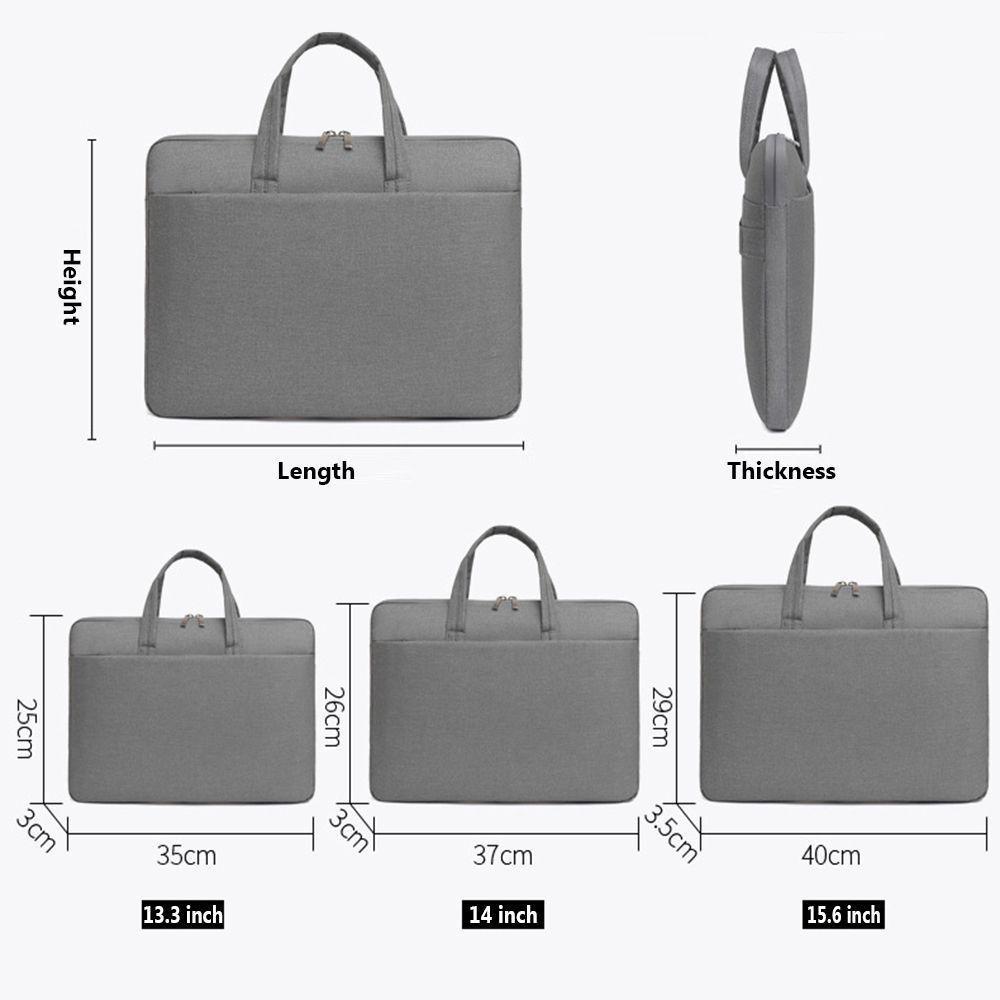 Túi Đựng Laptop Chống Sốc Kích Thước 13 14 15.6 inch Phong Cách Doanh Nhân Thời Trang