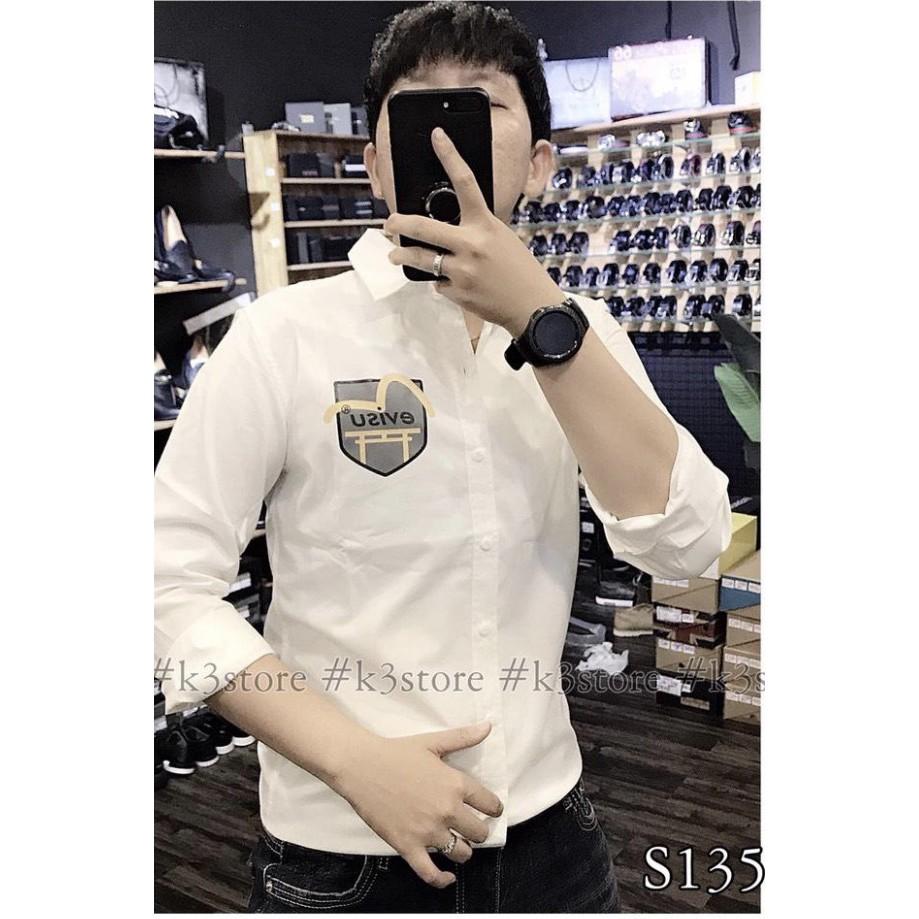 Áo sơ mi lụa EVISU ngầu cực ngầu hình ảnh phá cách chất chơi ko kém phần sang trọng