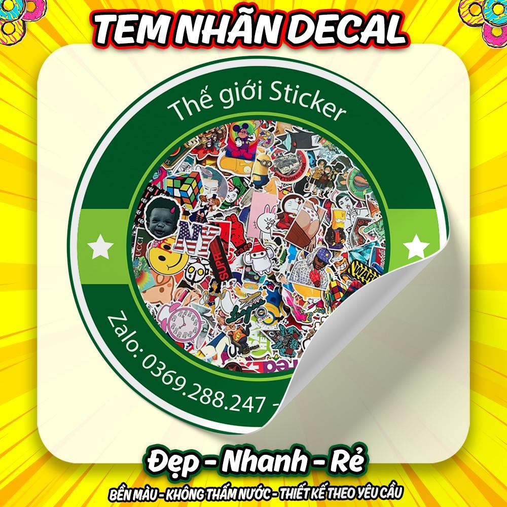 In Tem Nhãn Decal Sữa loại 1, Cắt Sẵn, Cán Màng Chống Nước | Đẹp - Nhanh - Rẻ