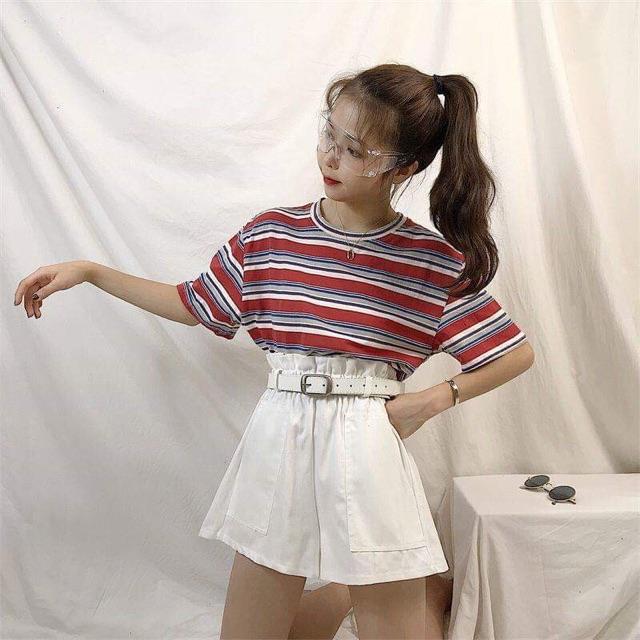 Quần short kaki ống rộng TẶNG KÈM THẮT LƯNG