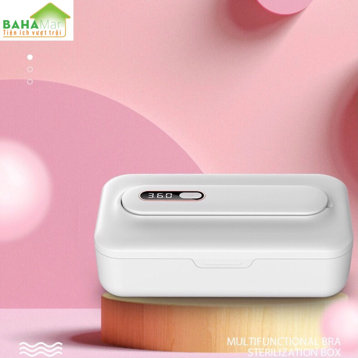 HỘP THANH LỌC KHỬ KHUẨN ĐỒ DÙNG, ĐỒ CHƠI, ĐỒ LÓT BẰNG ĐÈN OZONE VÀ TIA UV "BAHAMAR" có hai chức năng tinh lọc tia cực tím và ozone, thanh lọc khả năng mạnh hơn, cho bạn bảo vệ kép.