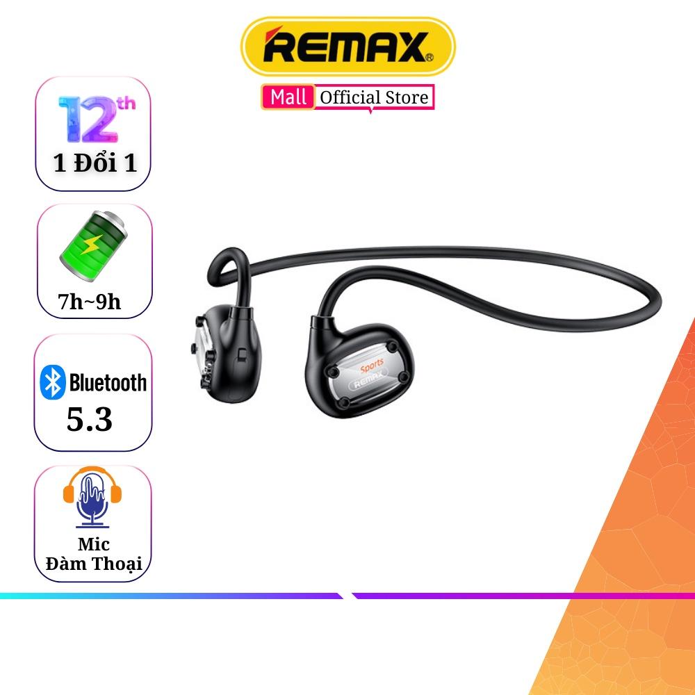 Tai nghe dẫn xương thể thao Bluetooth Remax RB-S7 Dẫn truyền âm thanh qua xương sọ, không gây đau tai - Hàng Chính Hãng Remax
