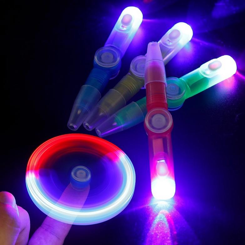 Con Quay đồ giải trí Spinner Có LED làm giảm Stress bút bi viết được