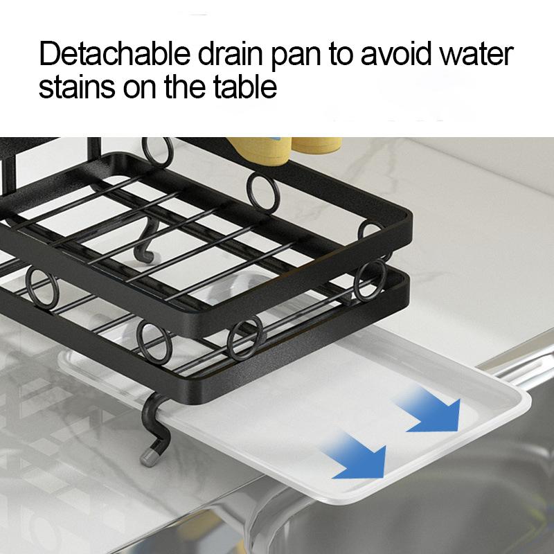 Đen/Trắng Gầm Bếp Chứa Đồ Đứng Tản Áo Xốp Điện Giá Treo Tường Sắt Điện Nhà Tổ Chức Giá Đỡ Bếp Accessorie