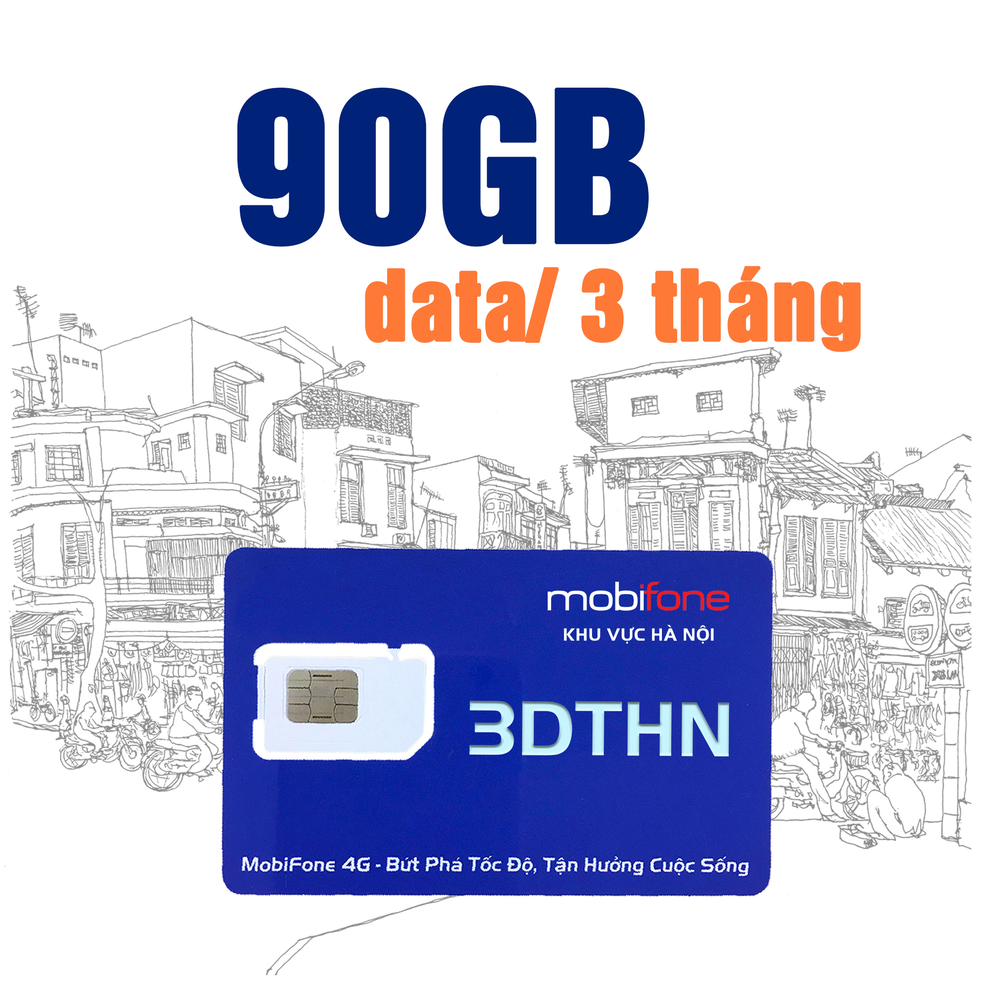 SIÊU SIM DATA 3DTHN - MOBIFONE HÀ NỘI (HÀNG CHÍNH HÃNG)