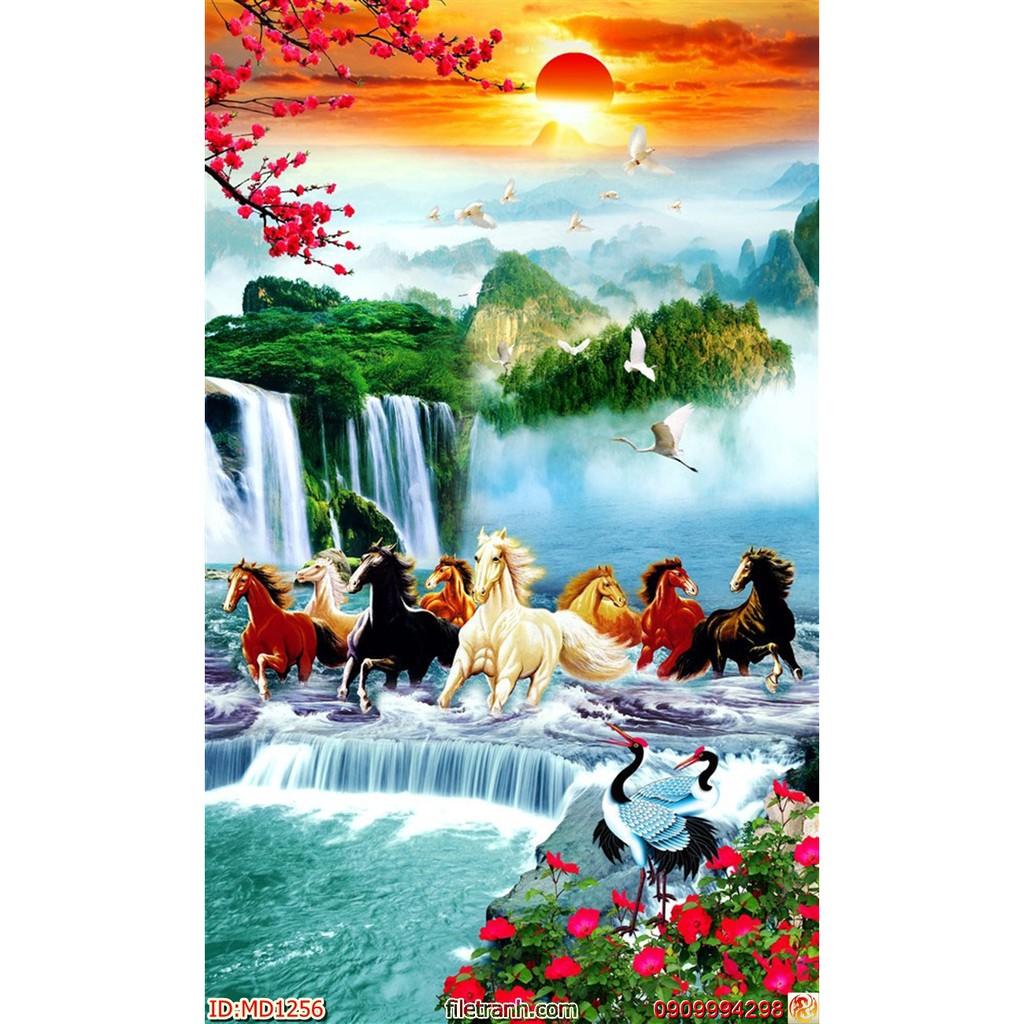 TRANH DÁN TƯỜNG TRANG TRÍ NHÀ CỬA - MÃ ĐÁO THÀNH CÔNG