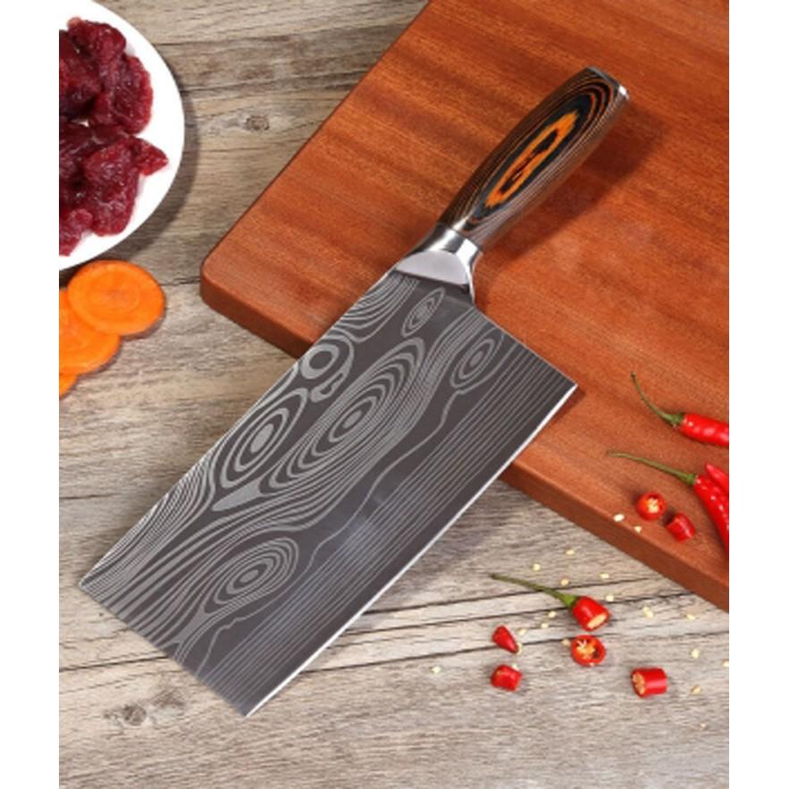 DAO - DAO BẾP NHẬT BẢN USUBA THÉP DAMASCUS MÃ WDT117 nt topcomshop vn