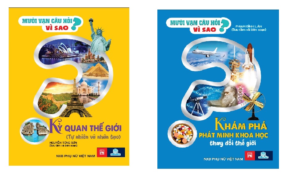 Sách - Combo 2 cuốn Mười vạn câu hỏi vì sao Kỳ quan thế giới và khám phá phát minh khoa học