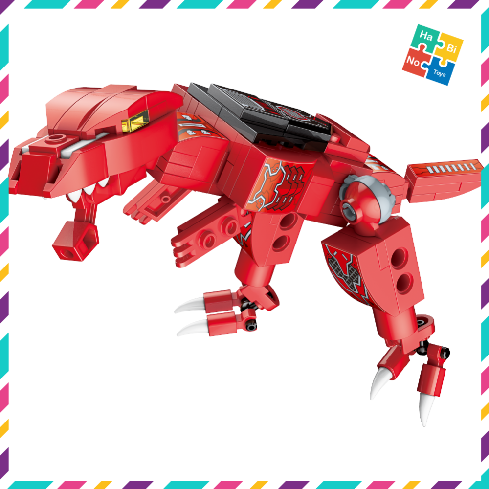 Lắp Ráp Qman 41105 Người Máy Khủng Long Robot Đồ Chơi Xếp Hình Mech Dinosaur 6 Trong 1 Gồm 521 Chi Tiết Cho Trẻ Từ 6 Tuổi