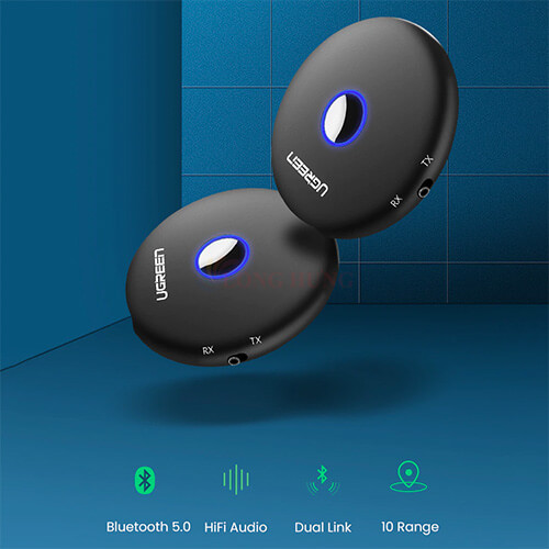 Bộ phát Bluetooth 5.0 Ugreen Transmitter/Receiver CM108 40762 - Hàng chính hãng