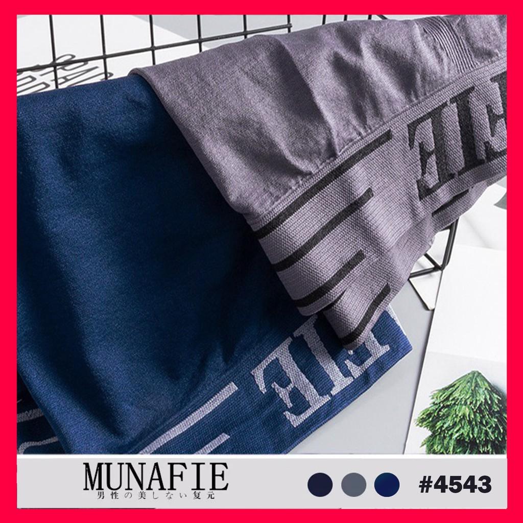 Combo 10 quần lót boxer đùi nam dệt kim Munafie 4543 Nhật Japan nam tính