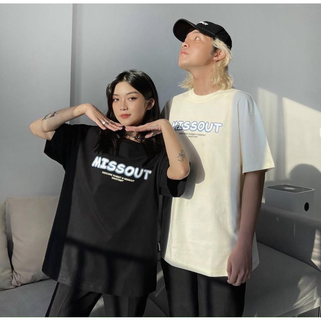 Áo Thun Local Brand Missout Thỏ Nam Nữ Tay Lỡ Oversize Unisex Full Mạc