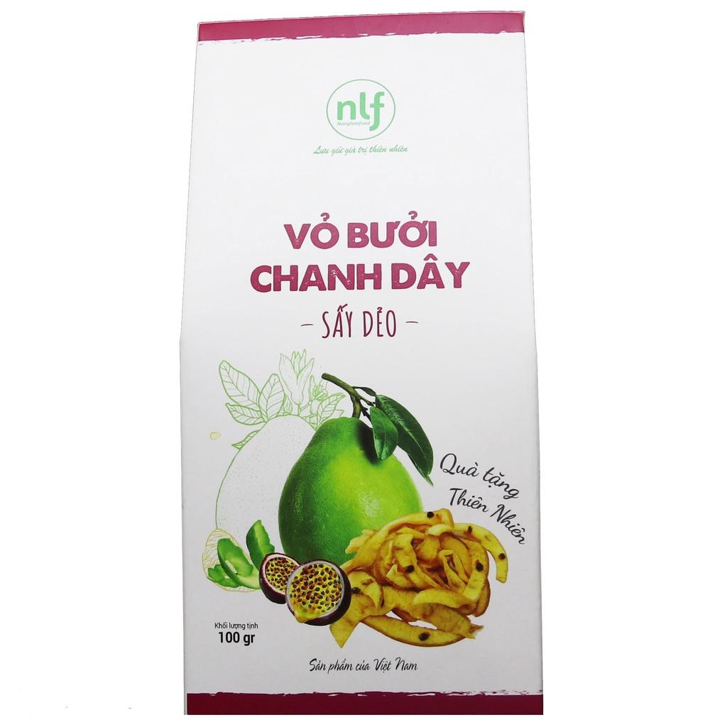 Vỏ bưởi chanh dây sấy dẻo 45g Nông Lâm Food trái cây sấy snack healthy giảm cân,ăn kiêng,bổ sung các chất cho cơ thể