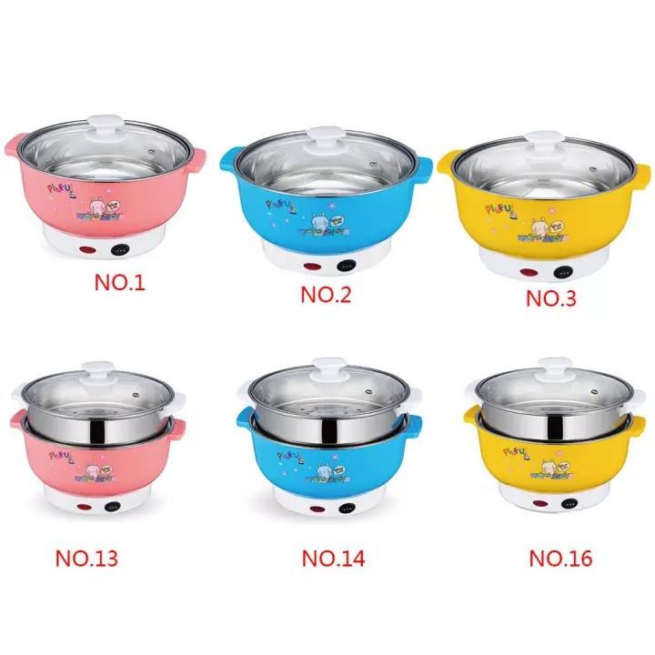 Nồi Lẩu Điện Mini 26cm Nikai Vung Kính - Nồi Lẩu Đa Năng Gia Đình 26cm Siêu Tốc
