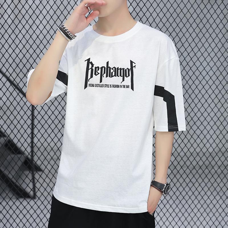 Áo thun nam cổ tròn ngắn tay in chữ đẹp phong cách Unisex