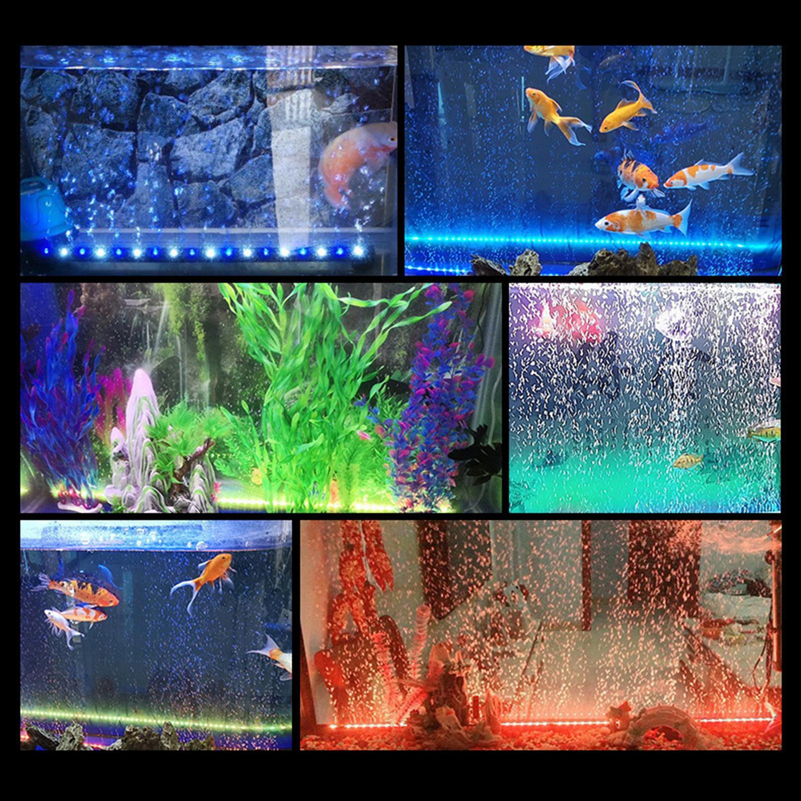 LED Aquarium Light Fish Tank Lamp Submersible Underwater Light Waterproof