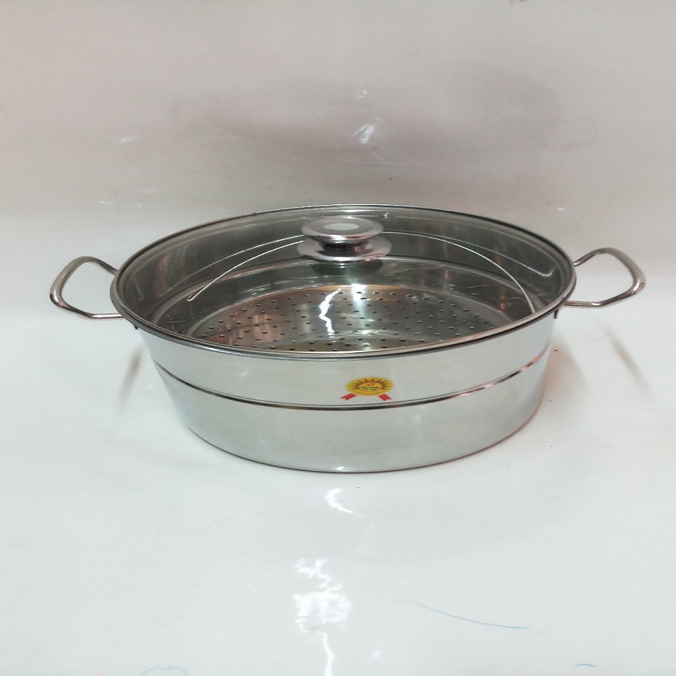 NỒI HẤP INOX ĐA NĂNG NẮP KIẾNG SIZE 30CM.