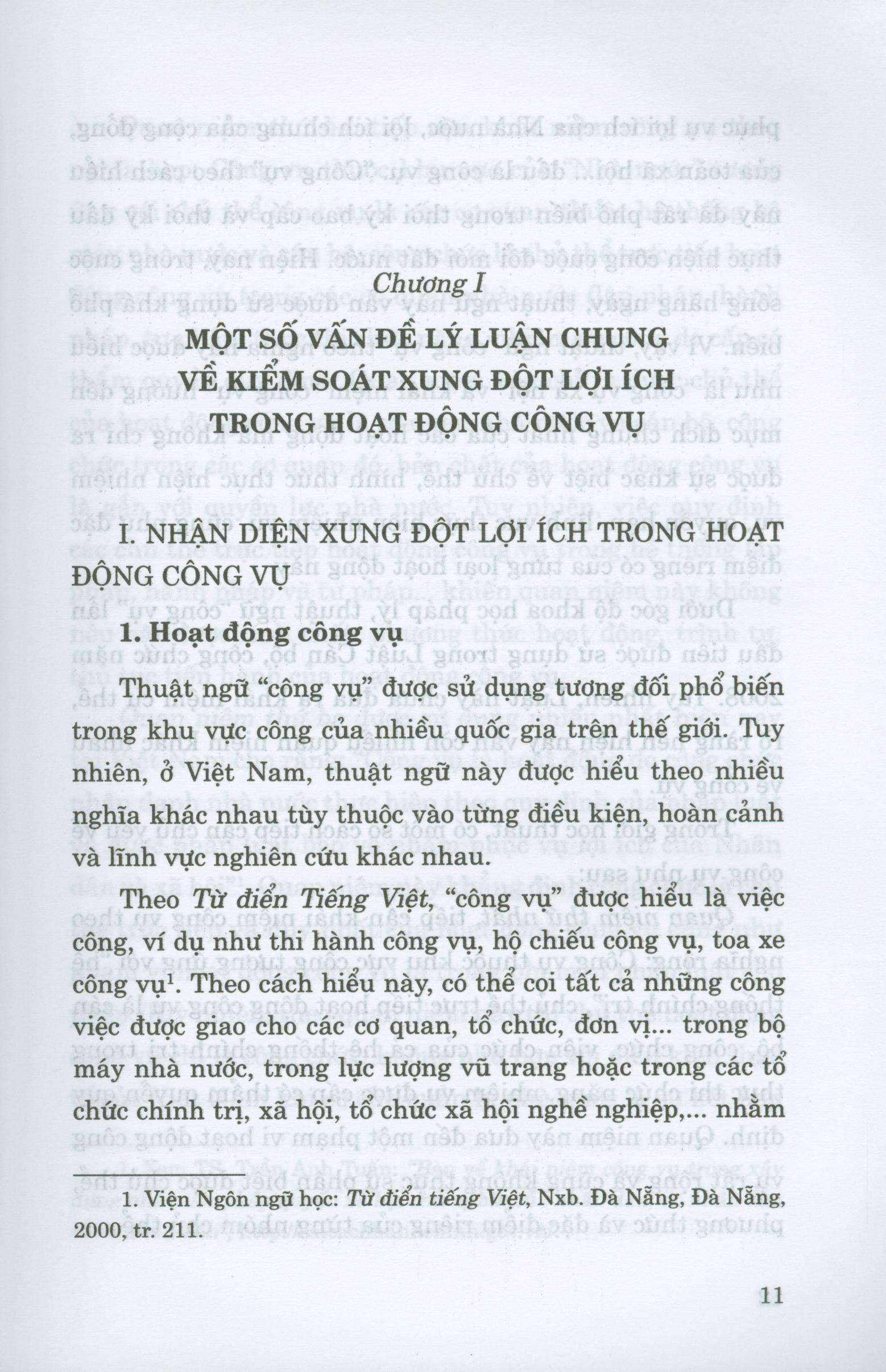 Kiểm Soát Xung Đột Lợi Ích Nhóm Trong Hoạt Động Công Vụ Nhằm Phòng Ngừa Tham Nhũng Ở Việt Nam Hiện Nay