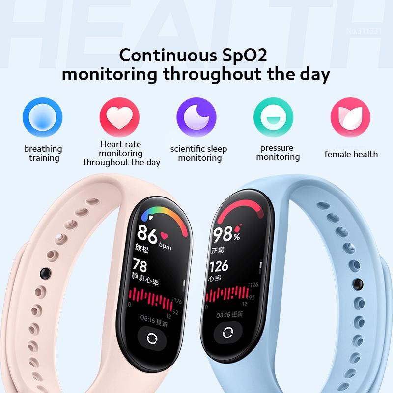 Đồng Hồ Thông Minh YouPin Mi Band 7 1.62" AMOLED Bluetooth 5.2 Với 120 Chế Độ Hỗ Trợ Luyện Tập đồng hồ thông minh-Hàng chính hãng