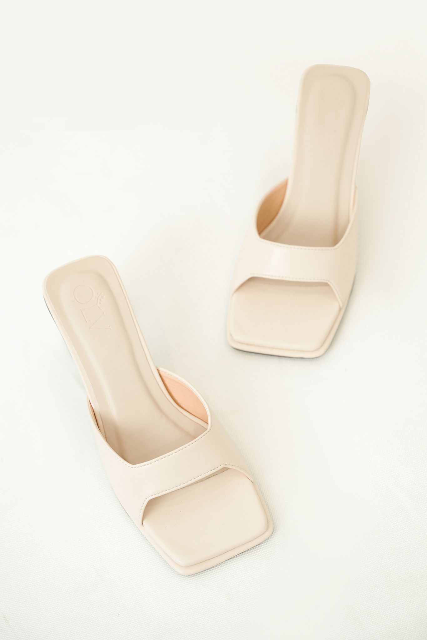 OLV - Giày Enny Beige Heels