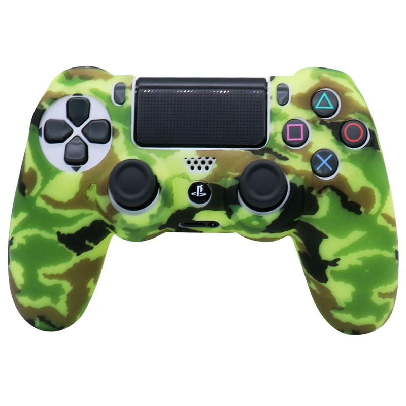 Vỏ Silicon Mềm Cho Playstation 4 Controle Da Bảo Vệ Cho Bộ Điều Khiển PS4 Tay Cầm Chơi Game Hộp Cần Điều Khiển Phụ Kiện Trò Chơi Màu sắc: 18