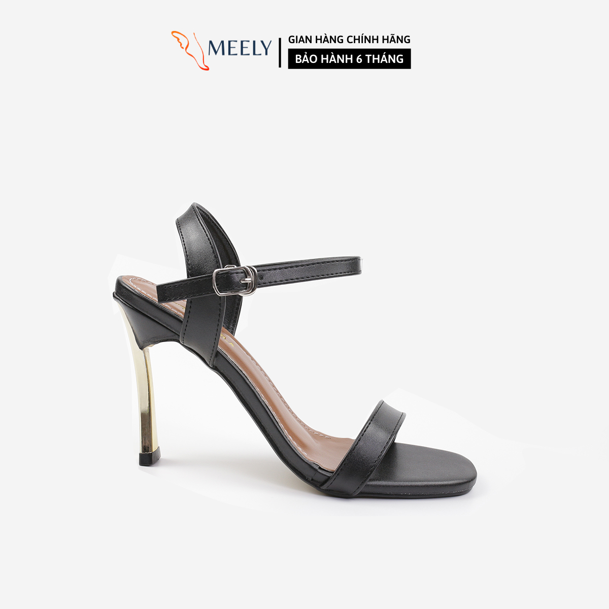 Giày Sandal Cao Gót Nữ 10P Quay Mảnh Gót Nhọn 10cm MEELY - V196