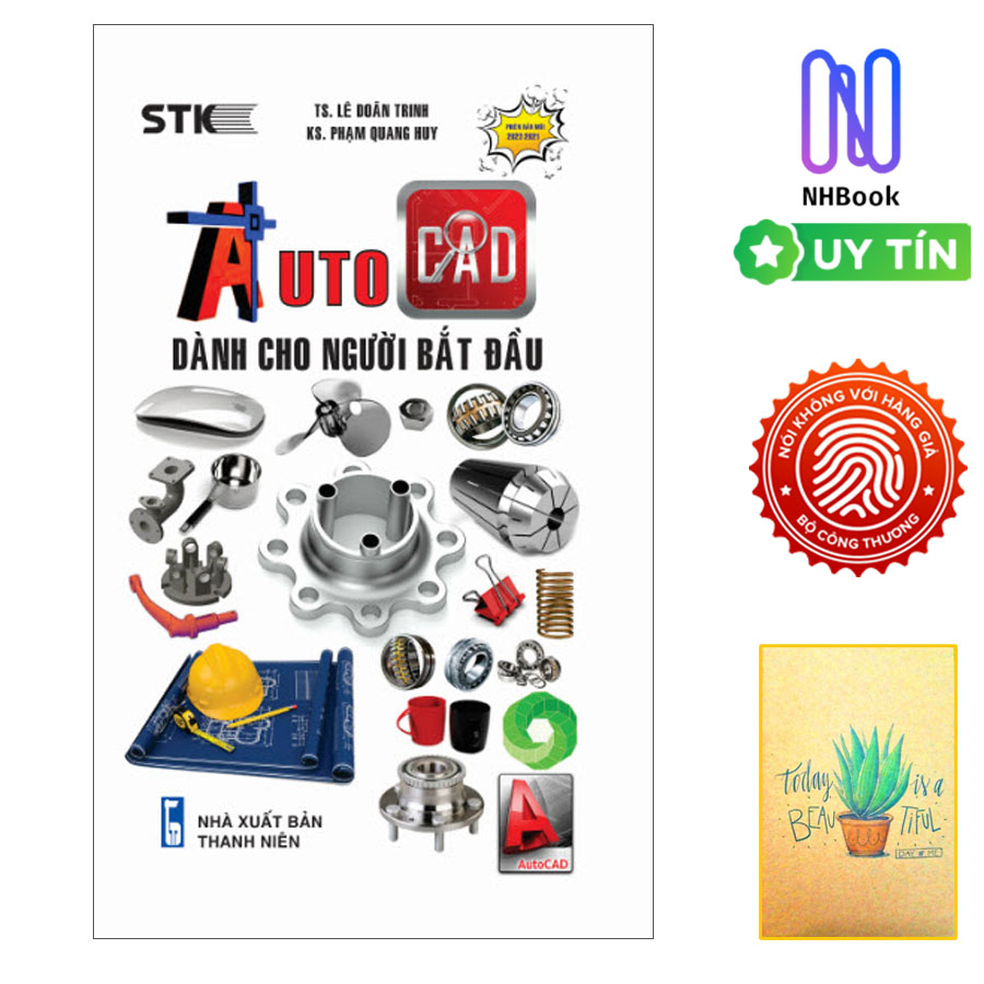 Sách Autocad Dành Cho Người Bắt Đầu Tặng Sổ Tay Xương Rồng