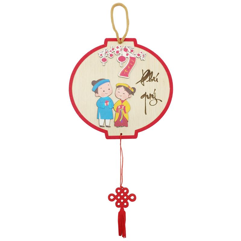 Bảng Gỗ Treo Tường Trang Trí Tết - Bách Mộc T14 - Phú Quý