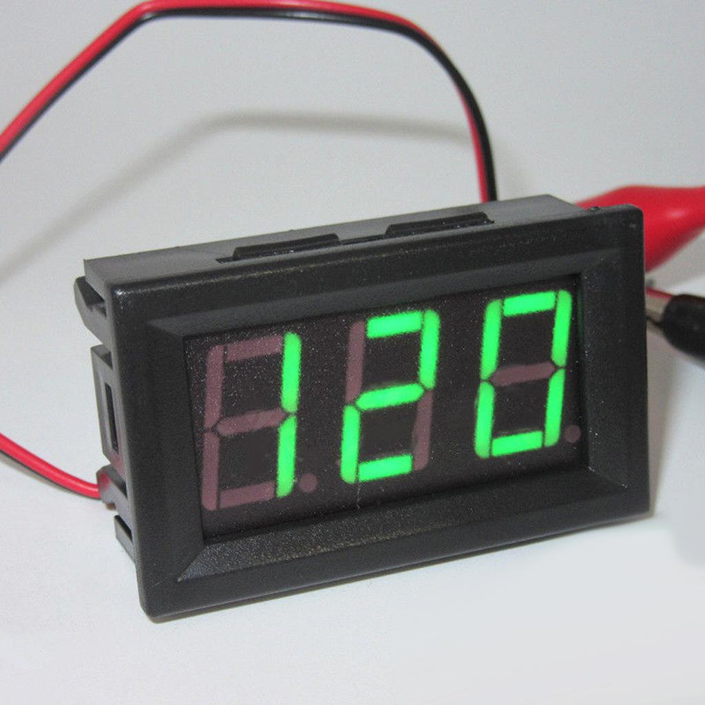 2 Wire AC70-500V Digital Volt Voltage Meter Voltmeter Car Motor 0.56''