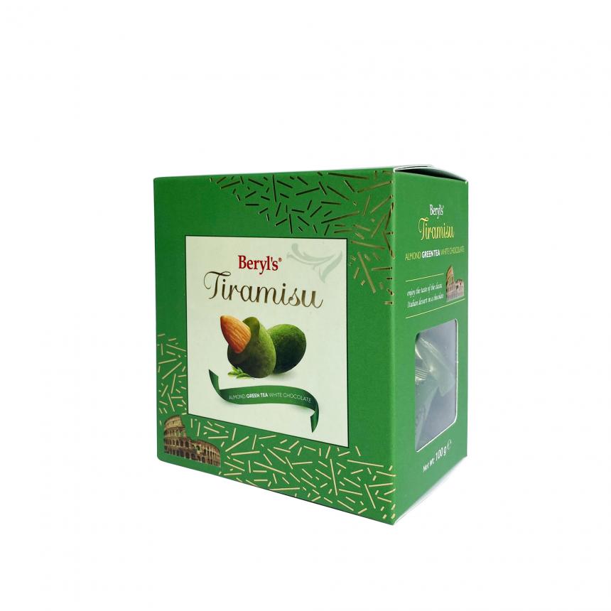 Socola Beryl's Tiramisu Almond Green Tea White Chocolate 100g