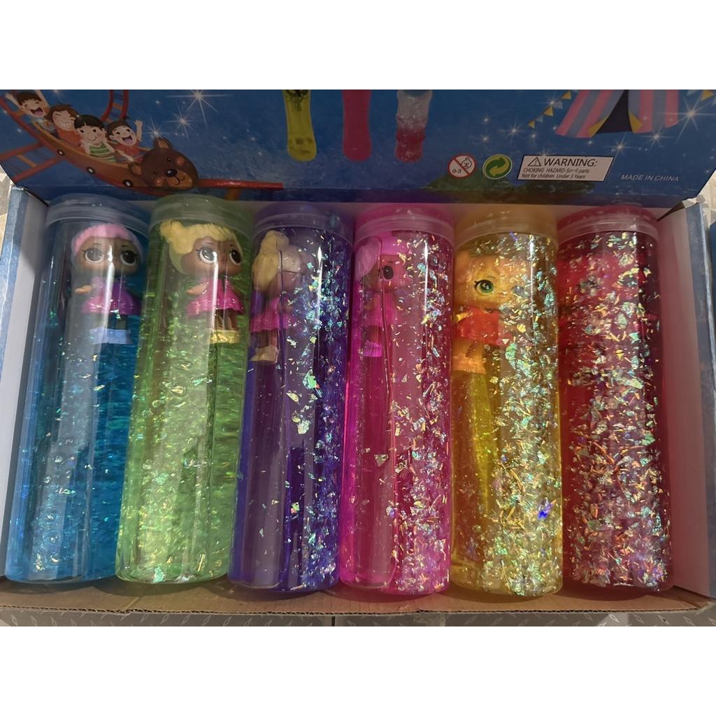 SLIME LỌ KIM TUYẾN THỦY TINH LI TI LOẠI TO cực đẹp thiết kế độc đáo ấn tượng Đồ chơi Slam Gudetama hàng sẵn
