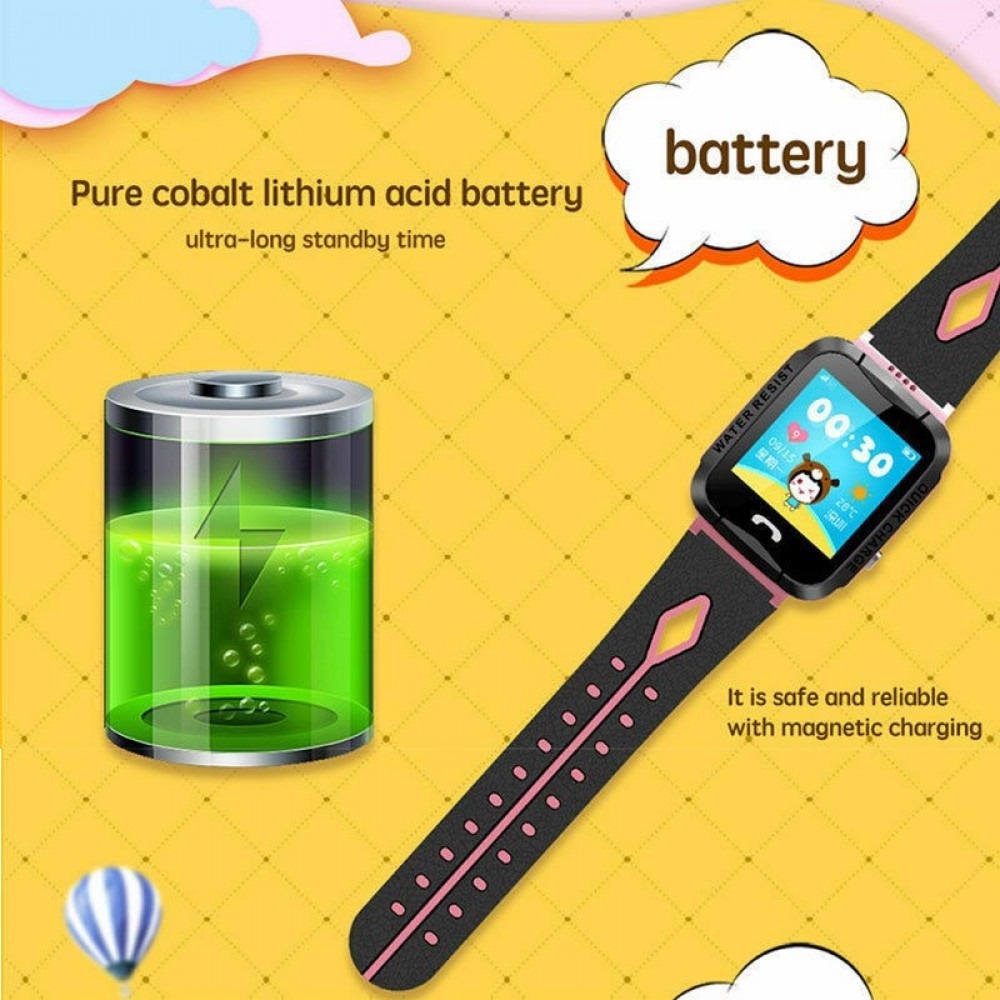 Đồng hồ định vị trẻ em LBS KKTick KidWatch AA07s thông minh, nghe gọi 2 chiều, màn hình cảm ứng, kháng nước IP67, camera 2.0 - Hàng nhập khẩu