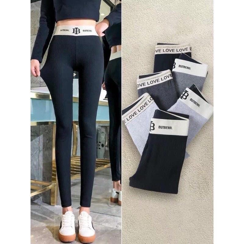 Quần lót lông nữ cạp cao len tăm dày dặn loại 1 hàng QC_ Quần legging lót lông co giãn siêu ấm KK21