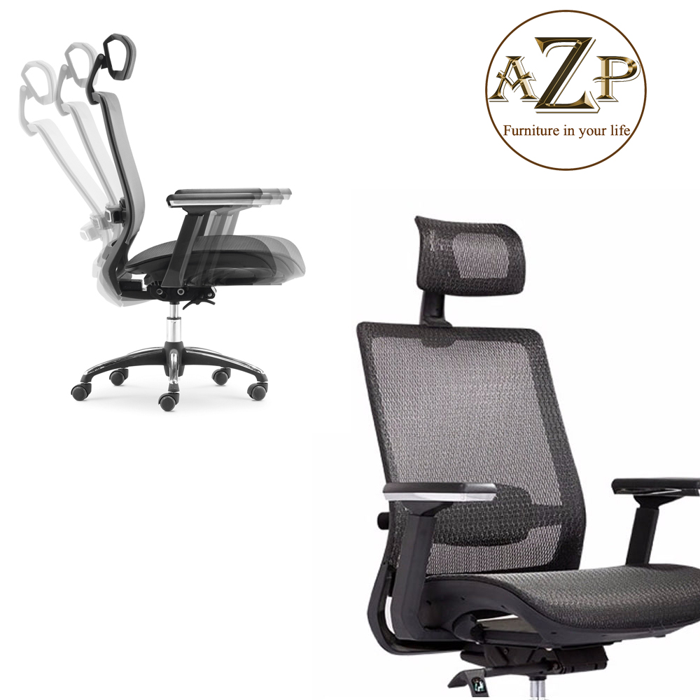 Ghế Giám Đốc AZP FURNITURE Ergonomic AZP-9106 Phân Khúc Cao Cấp - Dòng Full Lưới - Best Choice Hỗ trợ Lưng