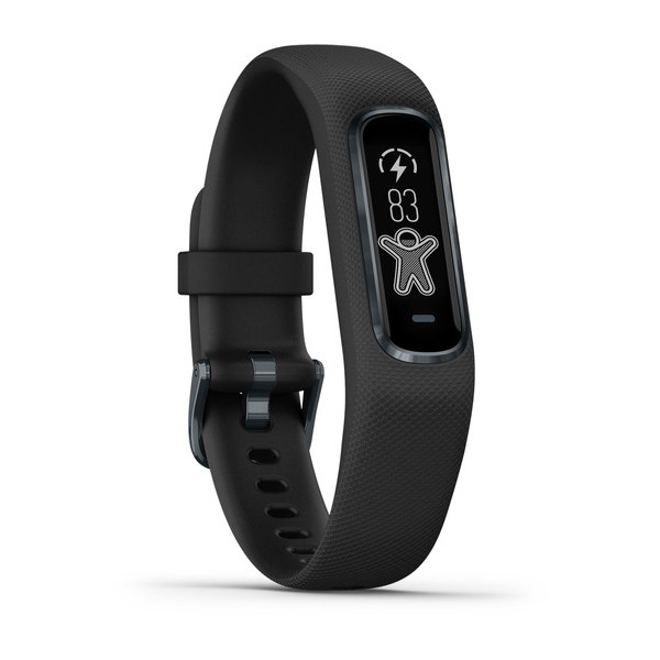 Vòng Đeo Tay Thông Minh Theo Dõi Sức Khỏe Theo Dõi Vận Động Garmin Vivosmart 4 - Hàng Chính Hãng - Small/Medium - Black/Slate - 010-01995-80