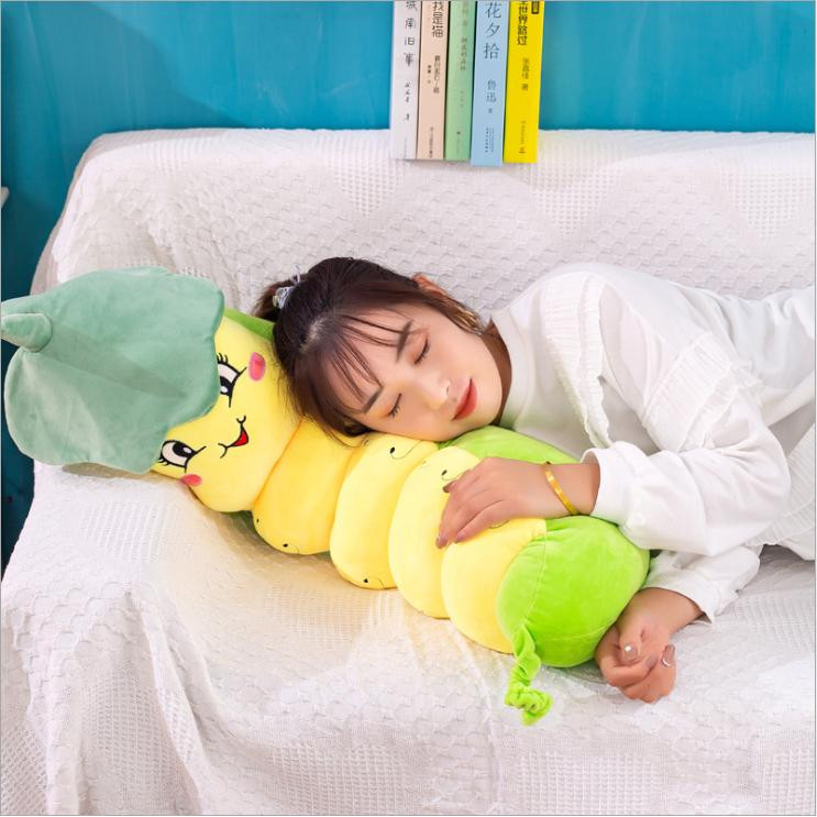 GẤU BÔNG SÂU ĐẬU MÀU XANH DỄ THƯƠNG SIZE 60CM