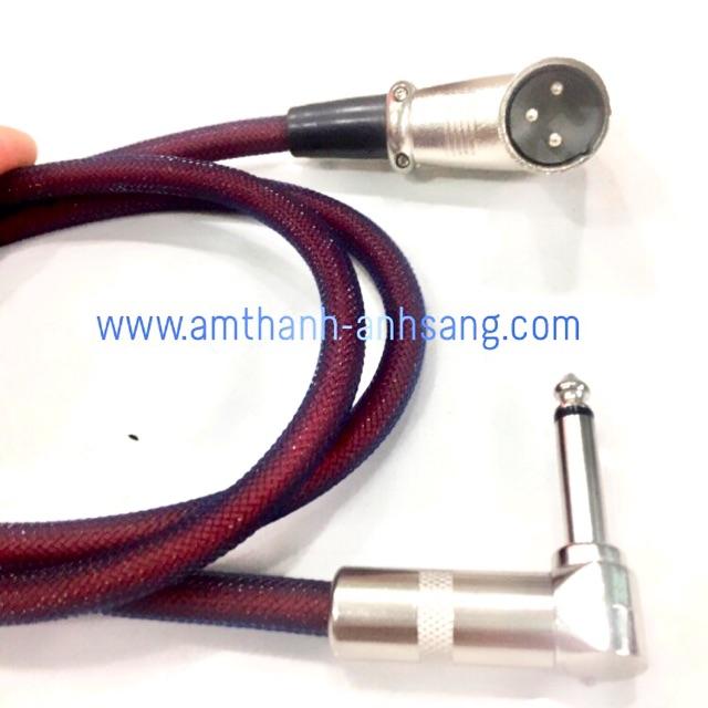 Dây tín hiệu rắc XLR cong rs 6.35mm