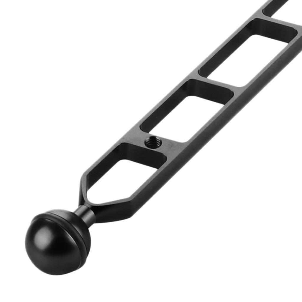 CNC Ball Head Butterfly Clip 11" Light Arm for Camera Black