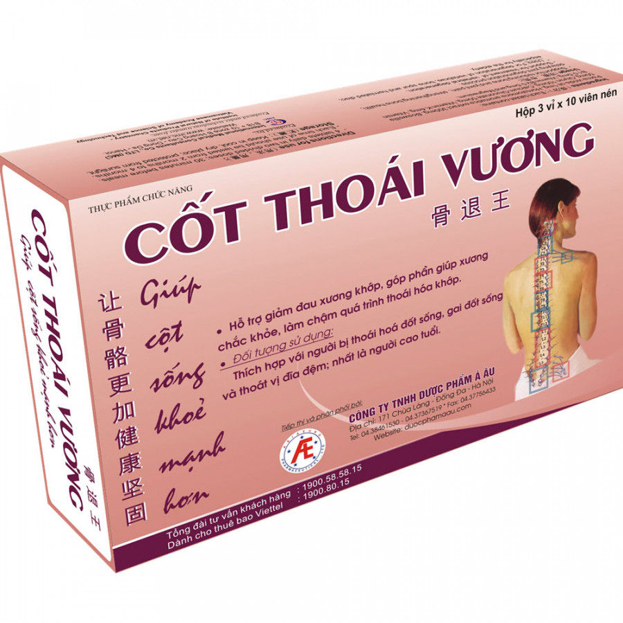 Thực Phẩm Chức Năng CỐT THOÁI VƯƠNG - Giúp Cột Sống Khoẻ mạnh Hơn