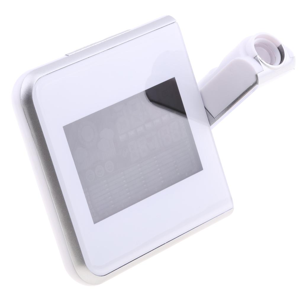 Alarm Clock LED Projection Alarm Clock With Weather Station Backlight