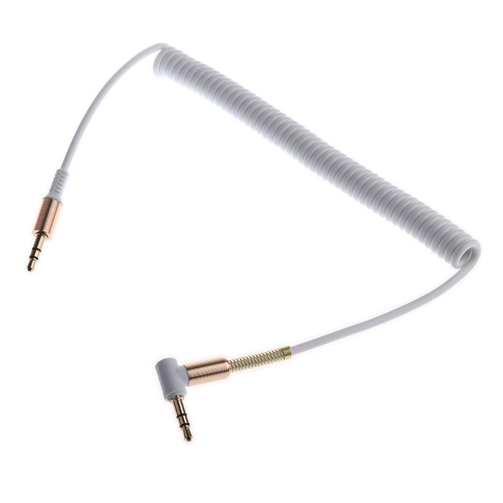New 2.5mm Male To 3.5mm Female Audio Adapter+3.5mm Male To Male Spring Cable