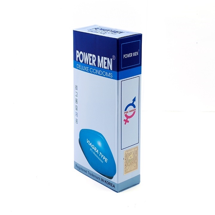 Bao Cao Su Siêu Mỏng Kéo Dài Powermen Viagra
