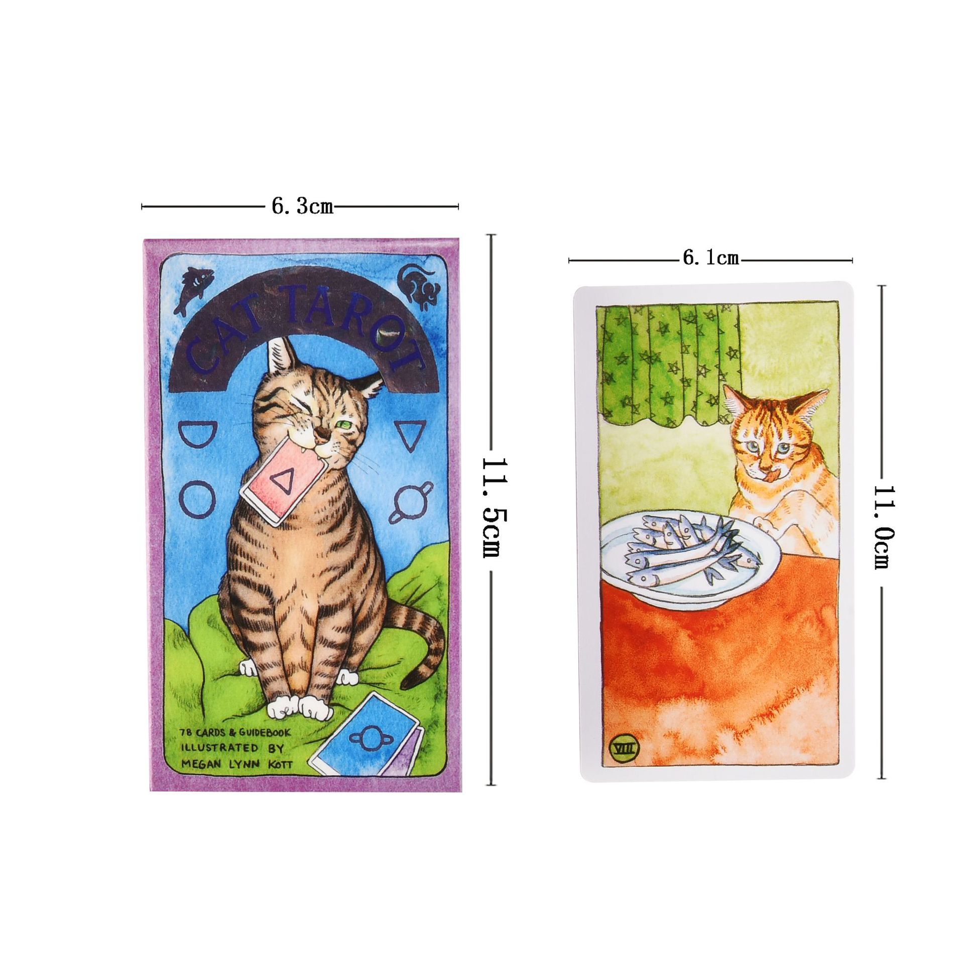 Combo Bộ Bài Bói Cat Tarot New Cao Cấp và  Túi Nhung Đựng Tarot và Khăn Trải Bàn Tarot