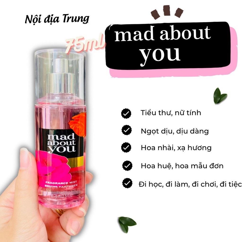 Xịt Thơm Toàn Thân Body Mist siêu thơm lâu 75ML SBK179