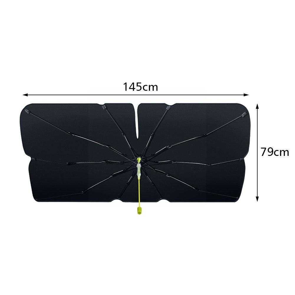 Ô Dù Chống Nóng Kính Lái 10 Khung Xương Chắc Chắn tích hợp phá kính khẩn cấp Ô Tô EUProtect cao cấp UPF50+ 99.9%U